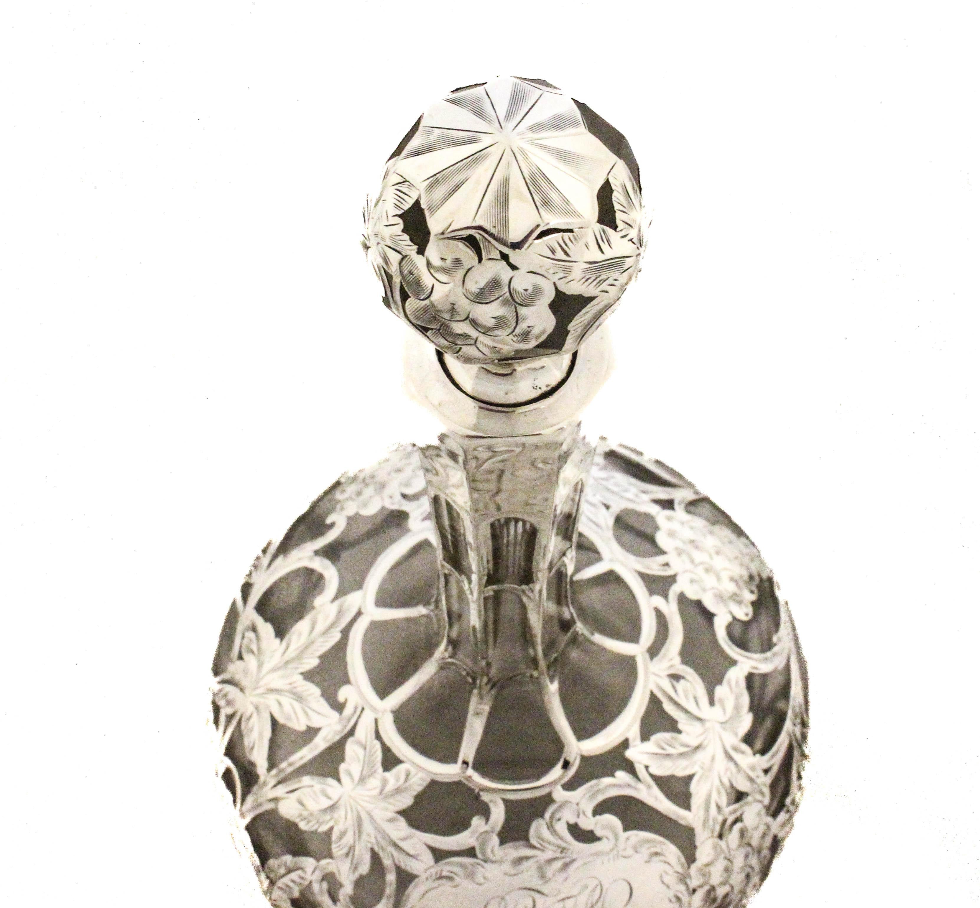Decanter in argento sterling in vendita 1