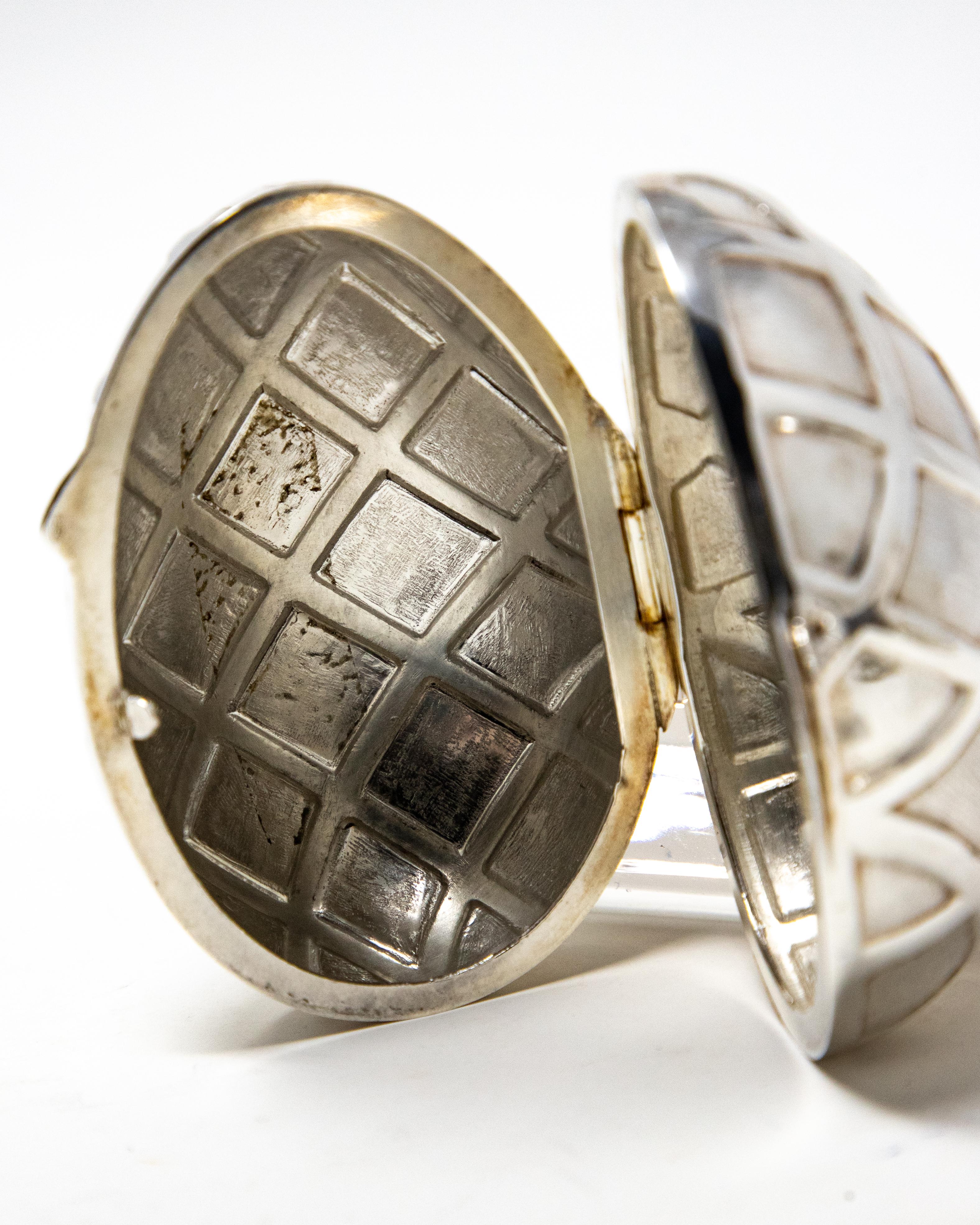 Sterling Silver Decorative Egg #2 For Sale 1