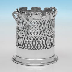 Sterling silver decorative syphon stand made in Birmingham in 1926