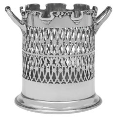 Antique Sterling silver decorative syphon stand made in Birmingham in 1926