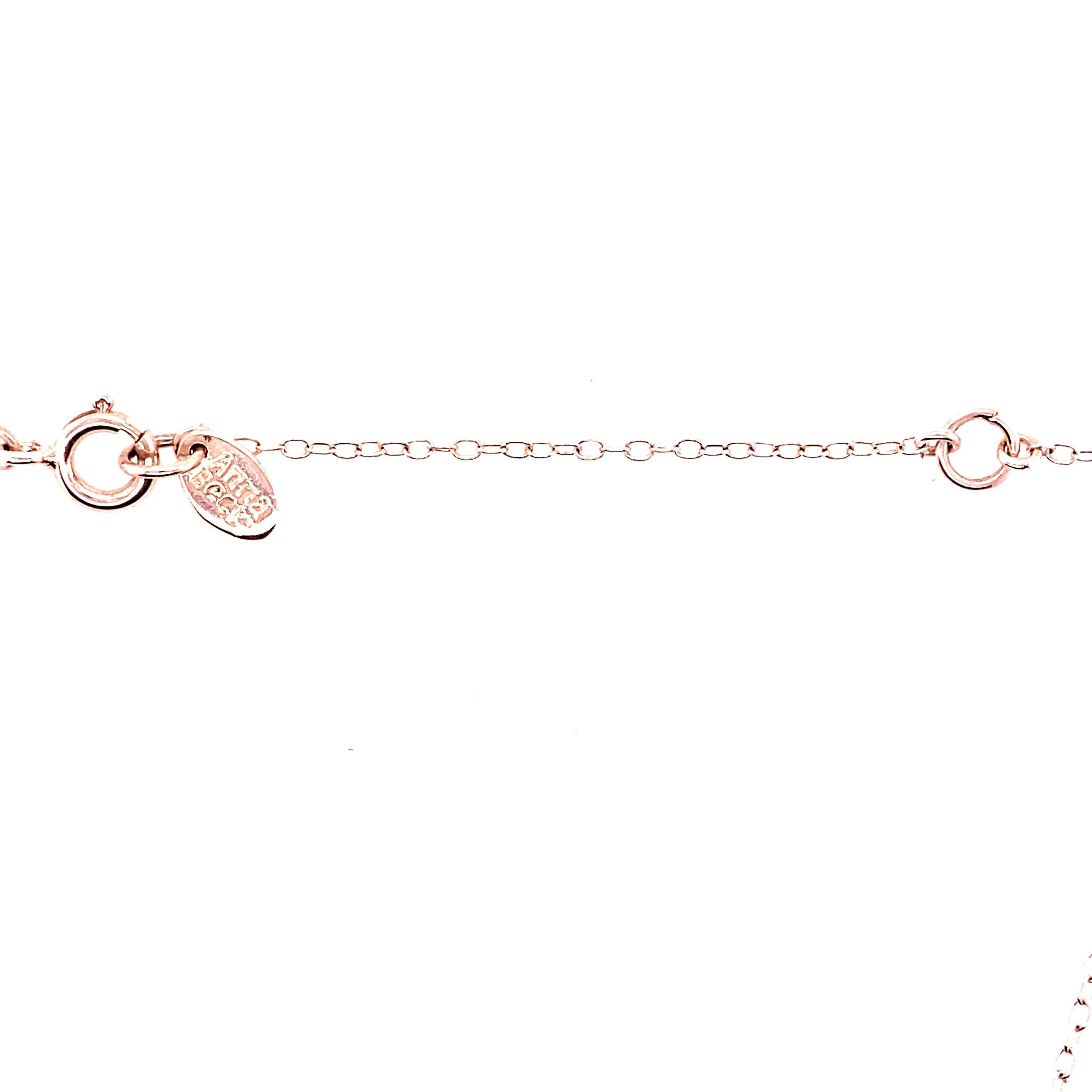 Sterling Silber Designer Anna Beck 3 Dot Dangle Halskette für Damen oder Herren