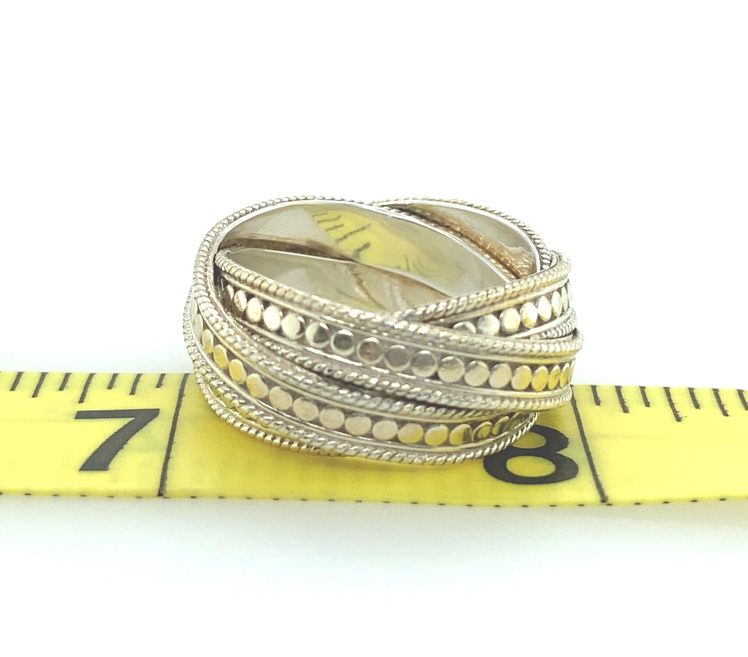 Sterlingsilber-Ring „Timor Twist“ von Anna Beck im Zustand „Gut“ in Towson, MD