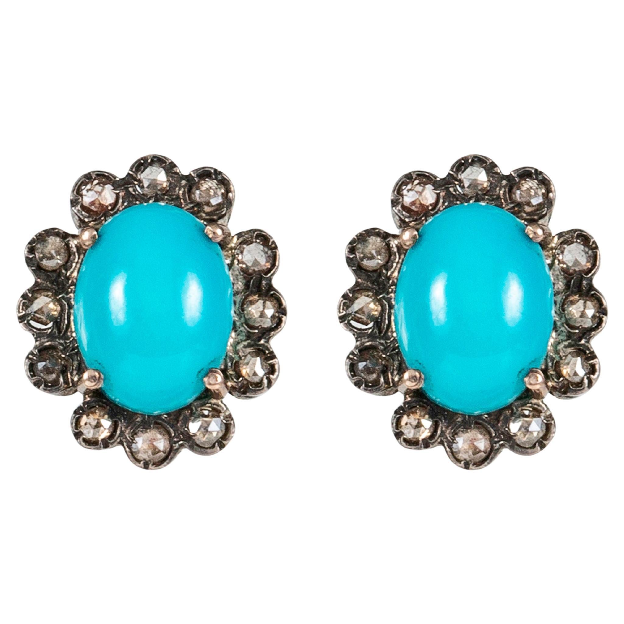 Ruby and Diamond Sterling Silver and 18 Karat Gold Flower Studs Suneera For Sale at 1stDibs