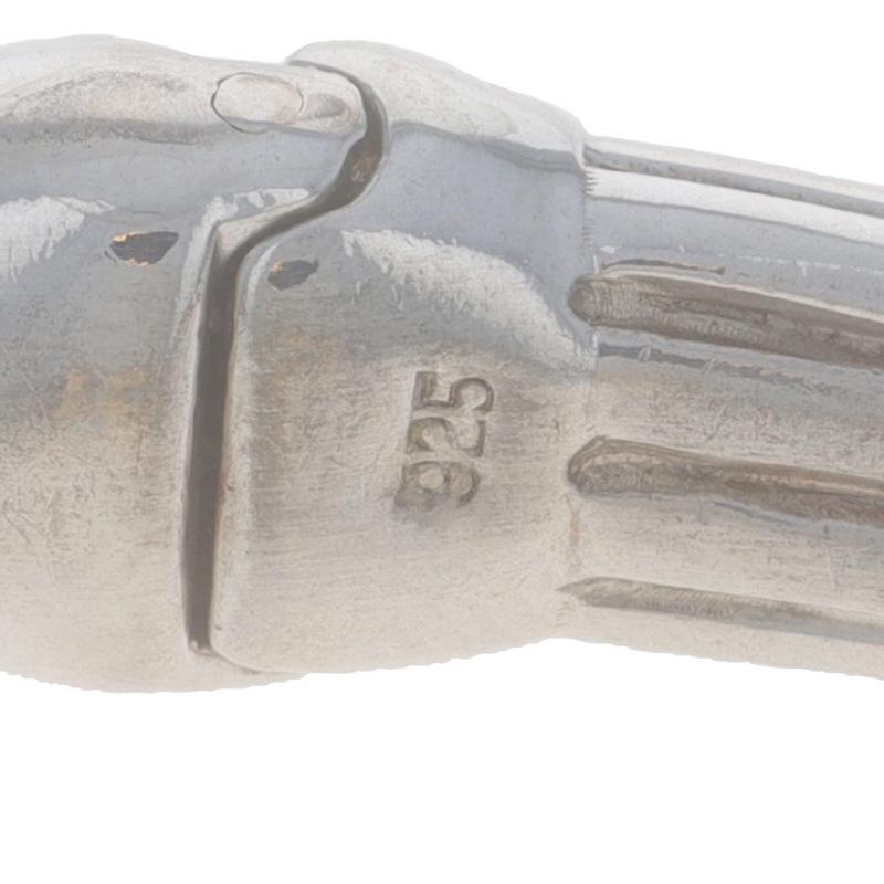 Armreif aus Sterlingsilber mit Diamantschnalle und Schleife 7
