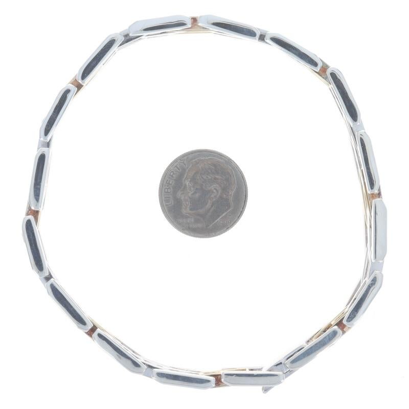 Uomo Bracciale da uomo in argento sterling con diamanti da 8 3/4