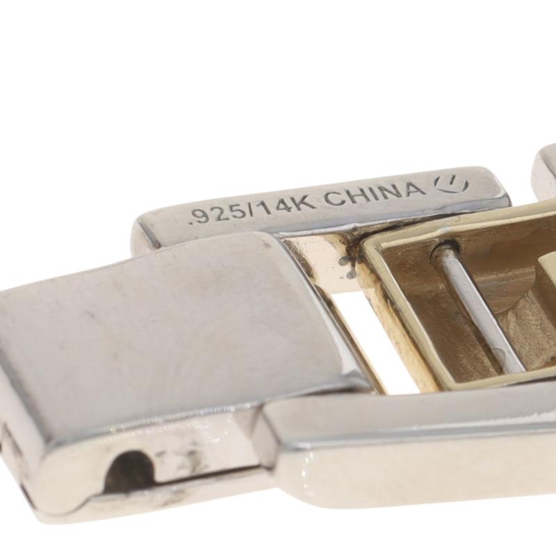 Bracciale da uomo in argento sterling con diamanti da 8 3/4