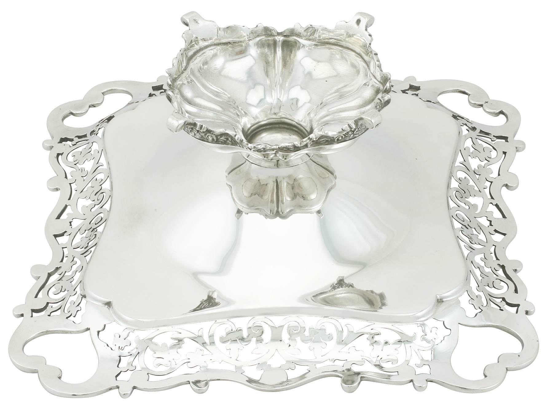 Sterling Silver Dish, Antique Edwardian, 1908 4