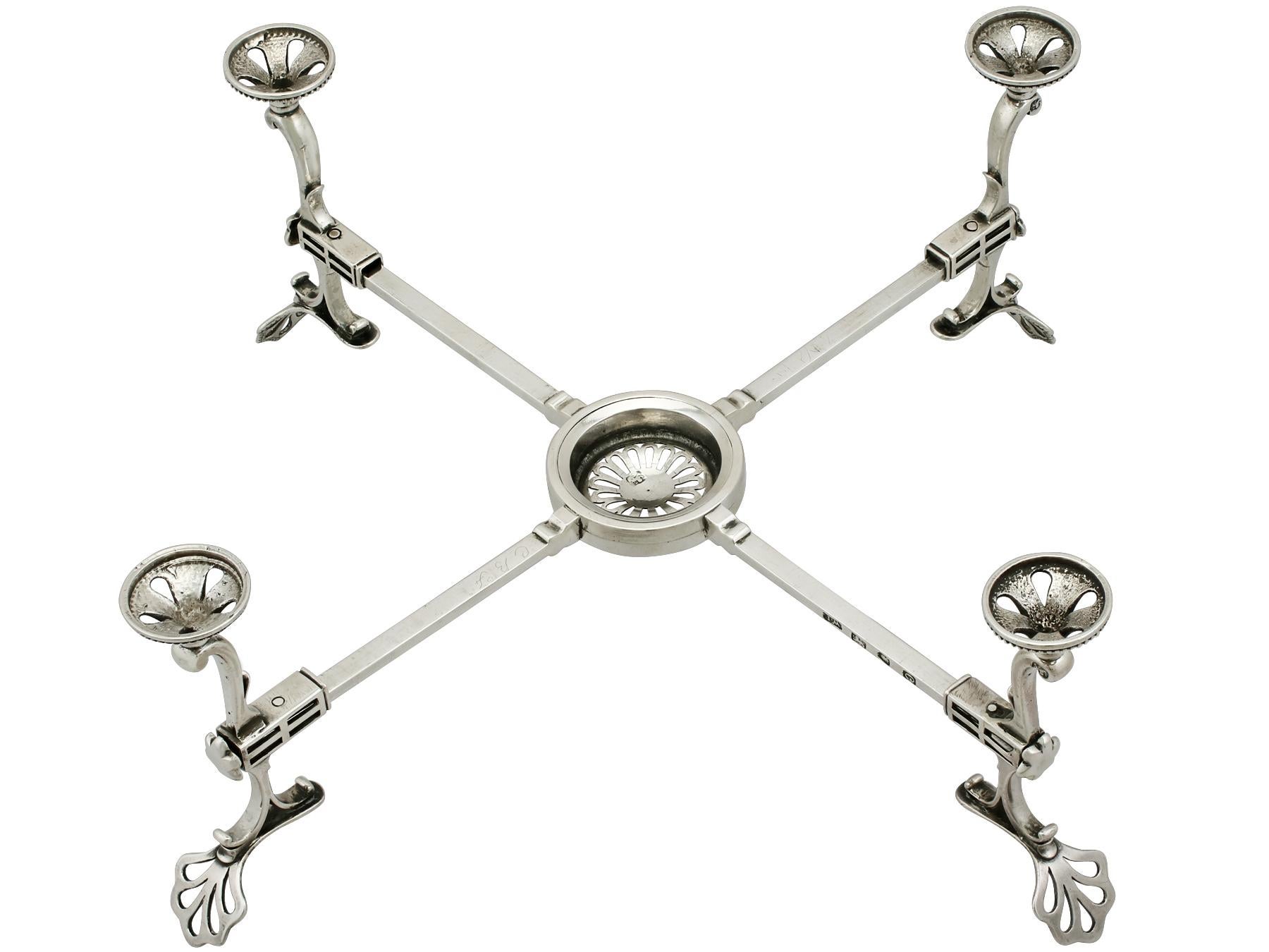 Sterling Silver Dish Cross, Antique George III, '1778' 6