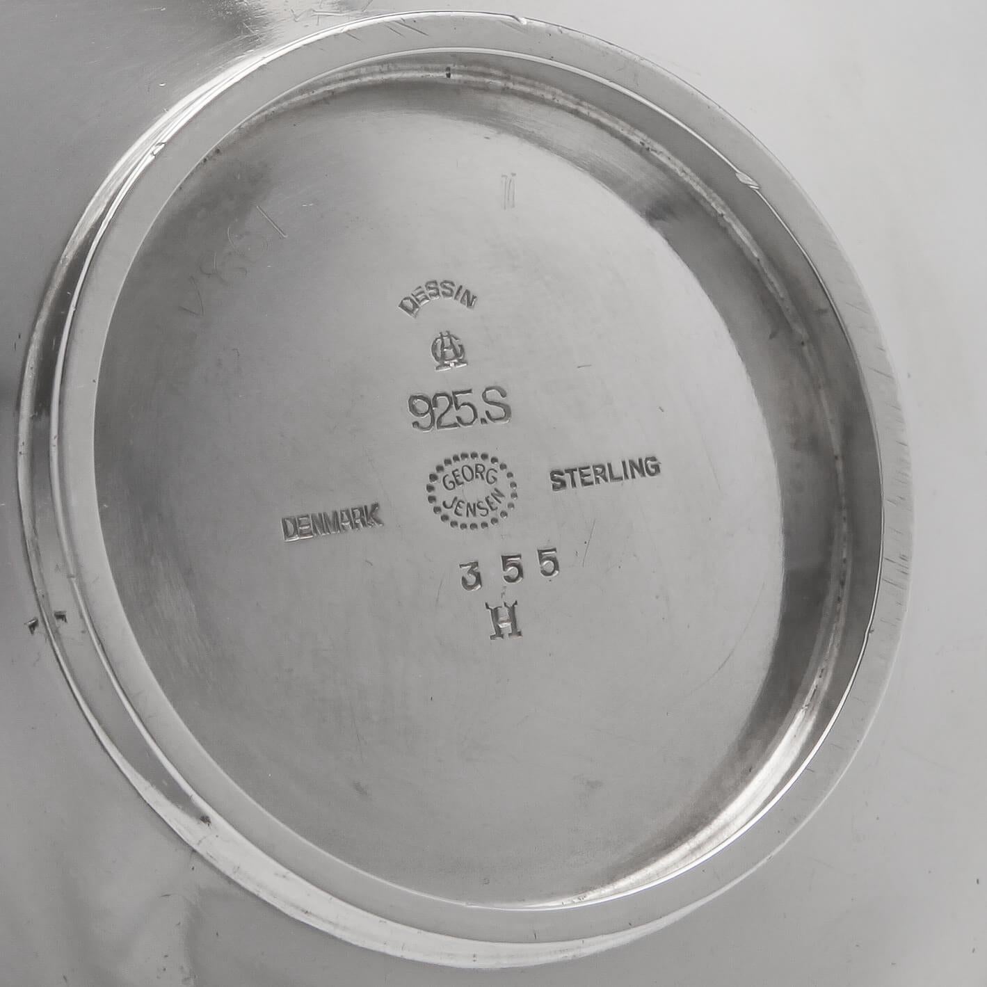 Danish Georg Jensen - Sterling Silver Dish Made Circa 1950 in Denmark