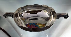 Sterling Silver Dish with Handles by Tane Orfebres