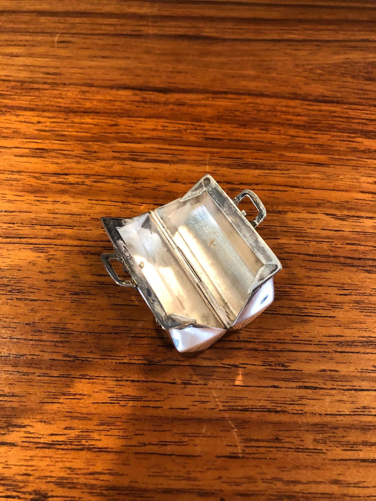 20th Century Sterling Silver Doctors / Medical Bag Pill Box in Sterling Silver