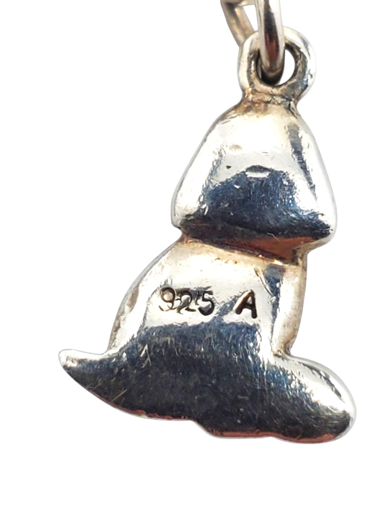 Bracciale con charm a forma di cane e gatto in argento Sterling #21173 in vendita 5