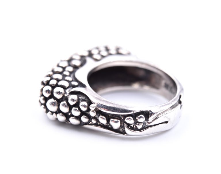 Sterling Silver Dot Design Ring For Sale at 1stDibs