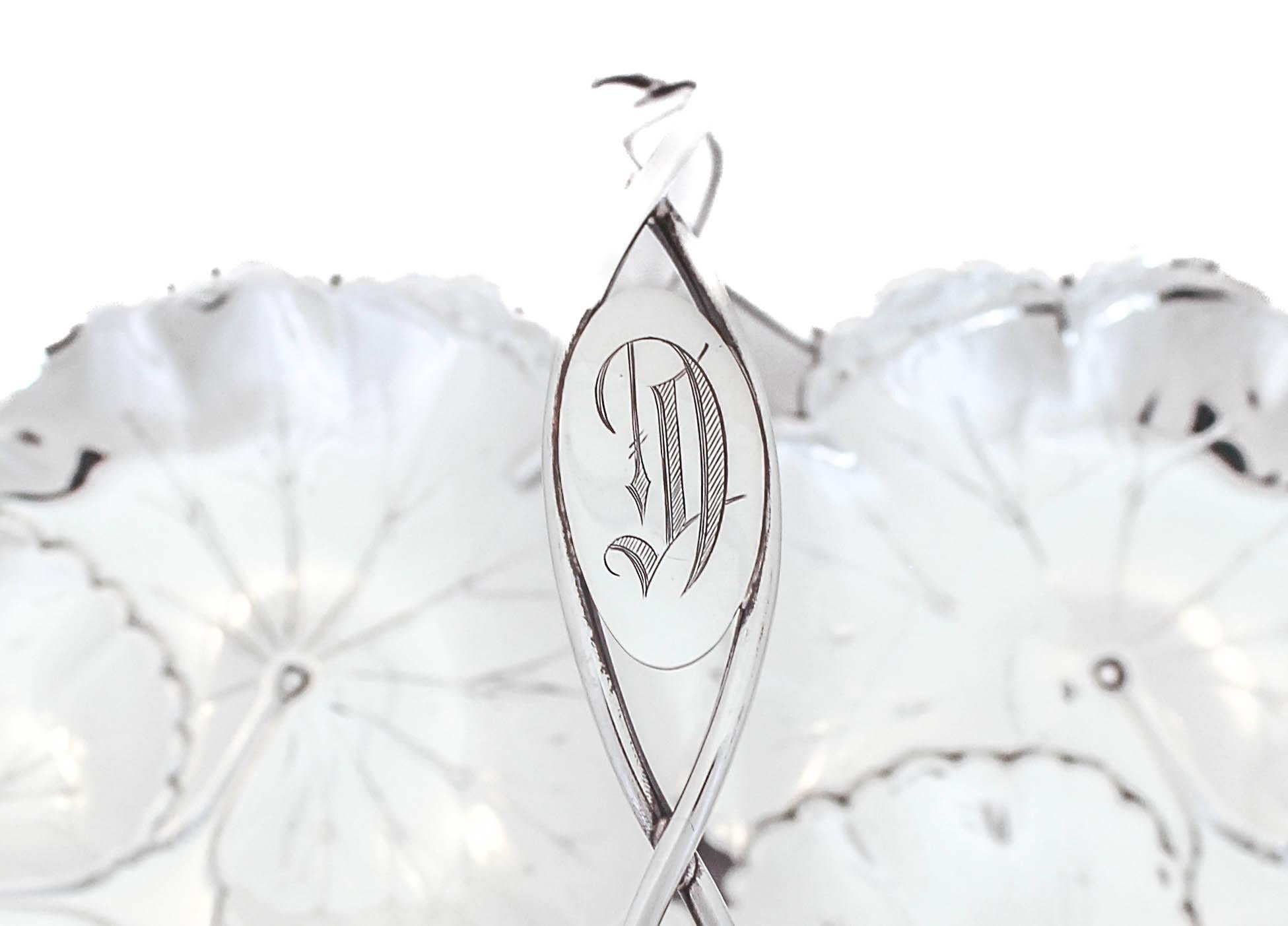 Doppio piatto in argento sterling In condizioni ottime in vendita a Brooklyn, NY