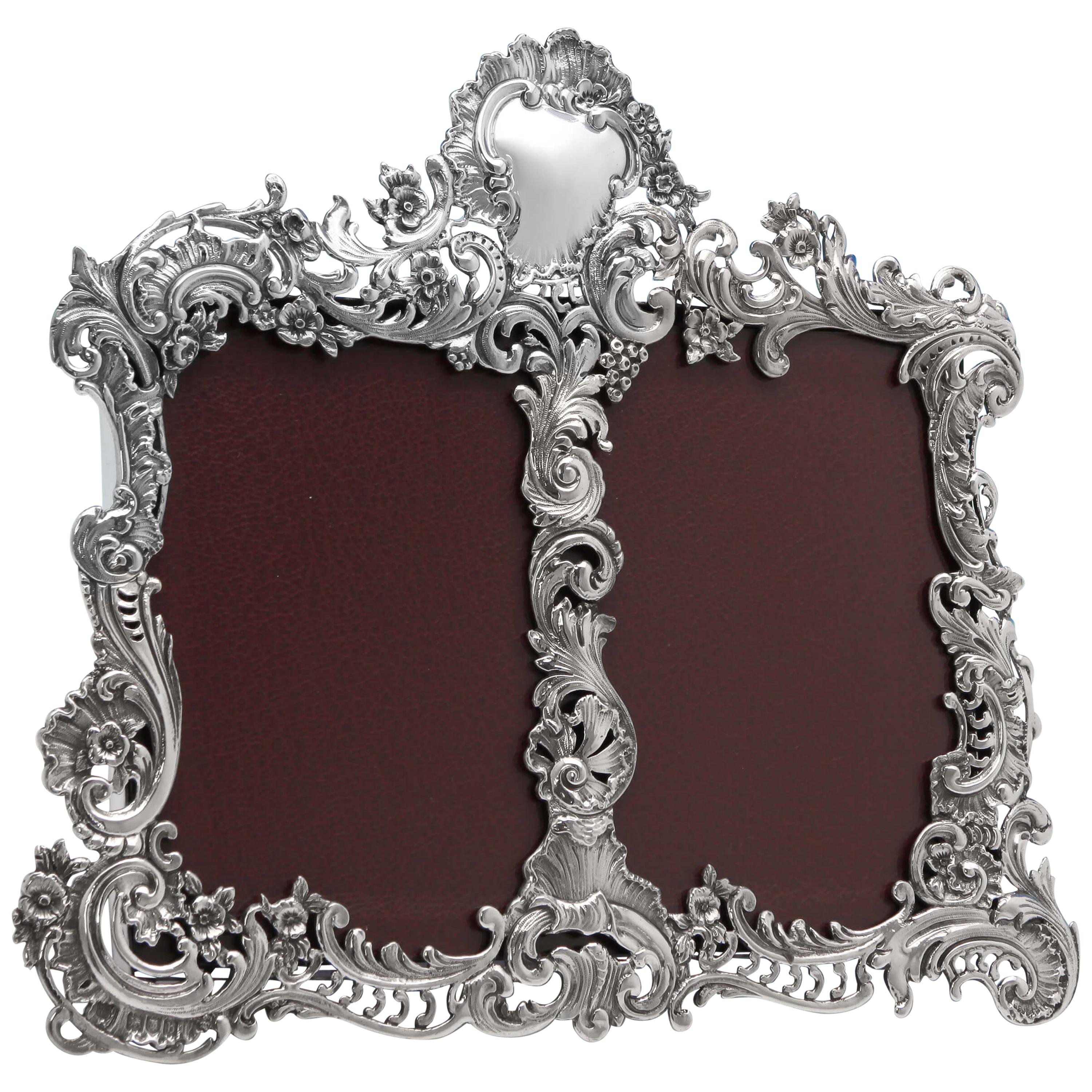 Sterling Silver Double Photograph Frame