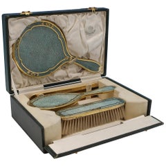 Antique Sterling Silver Dressing Table Set