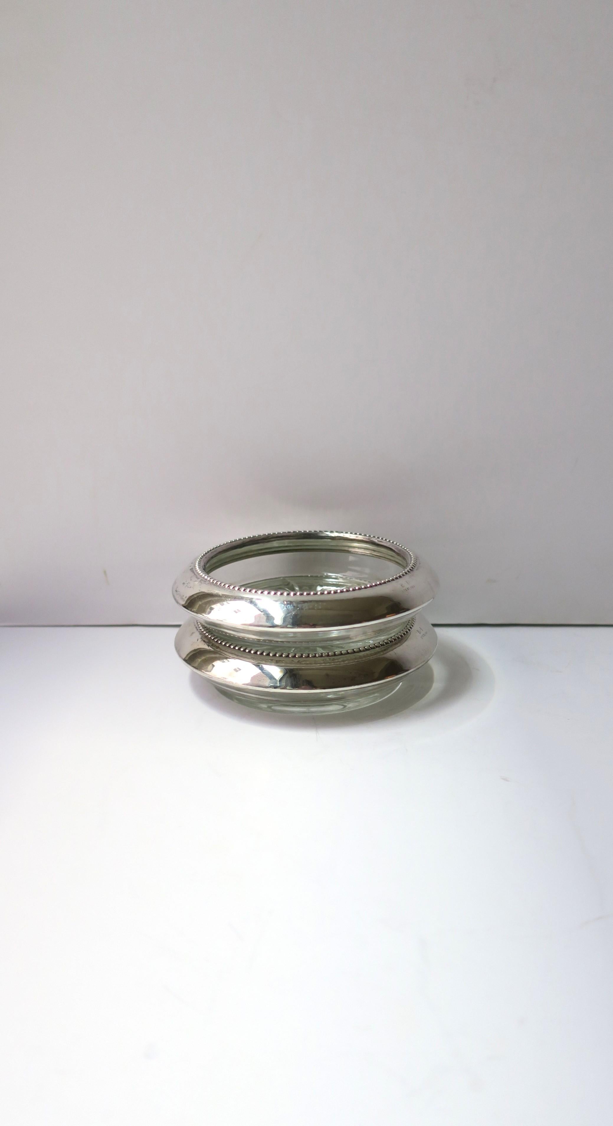 Cocktailuntersetzer aus Sterlingsilber für Getränke im Angebot 1
