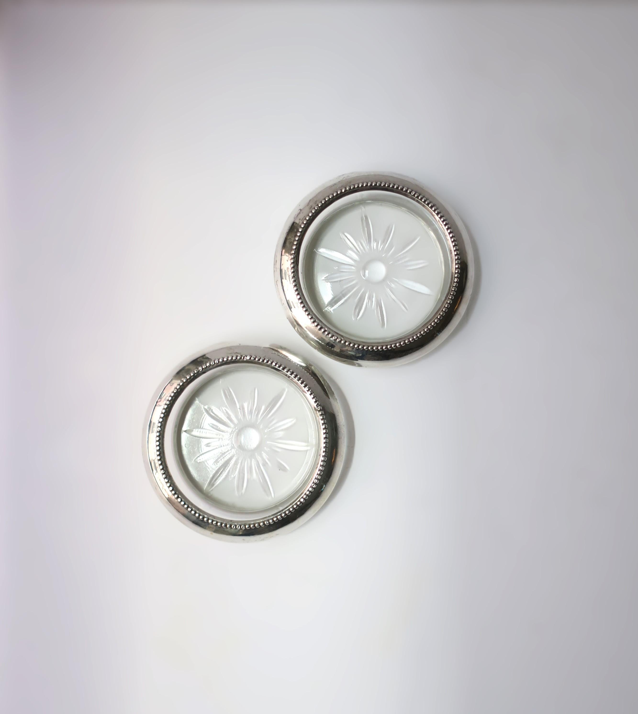 Cocktailuntersetzer aus Sterlingsilber für Getränke im Angebot 2
