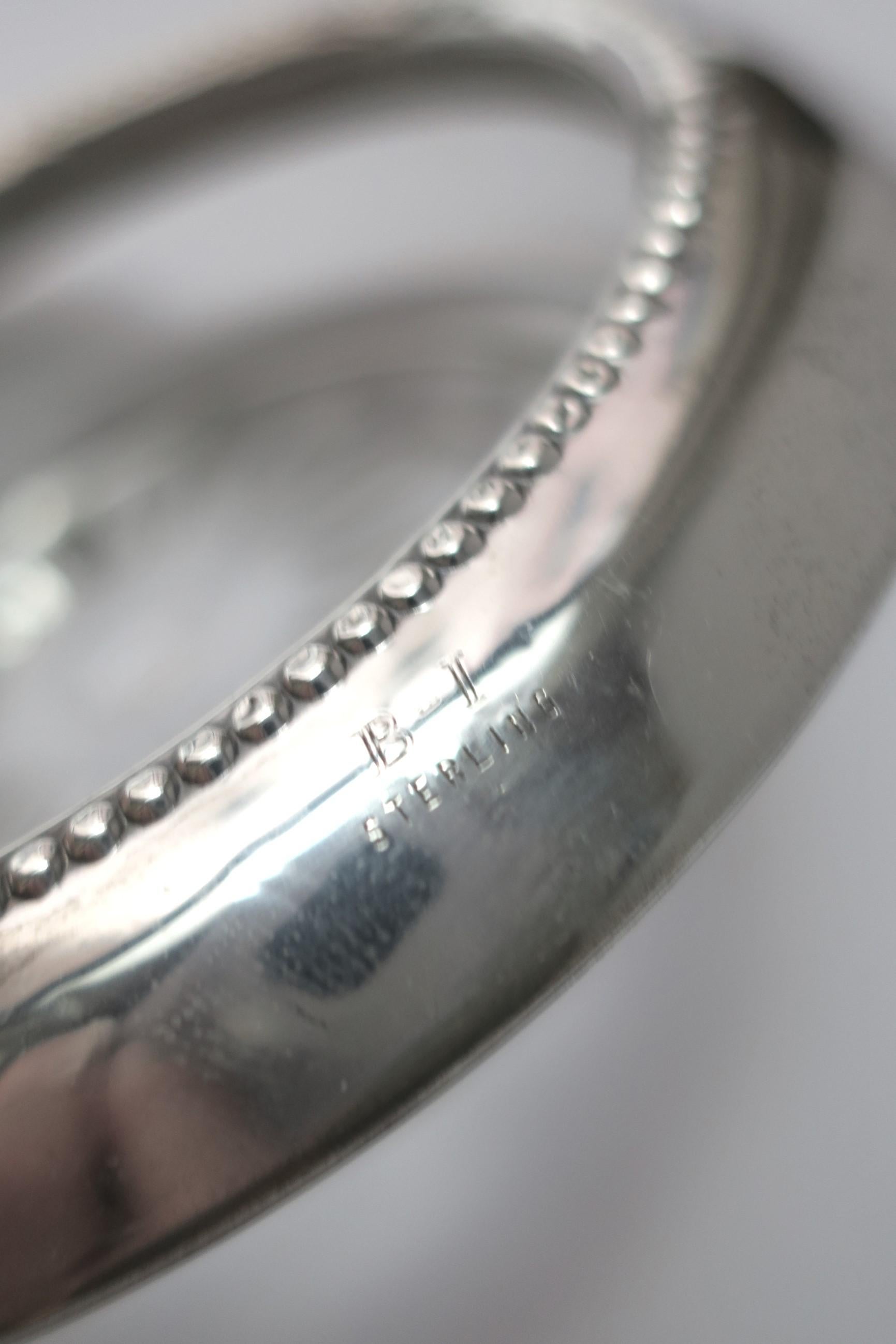 Cocktailuntersetzer aus Sterlingsilber für Getränke im Angebot 3