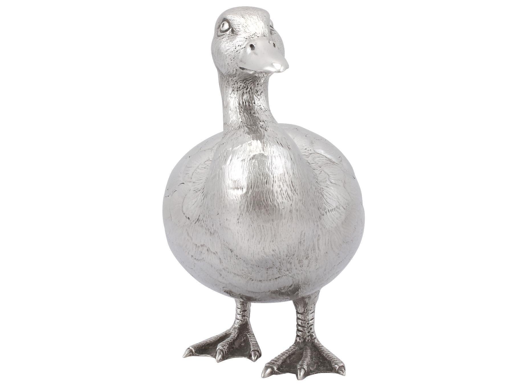 silver duck ornaments