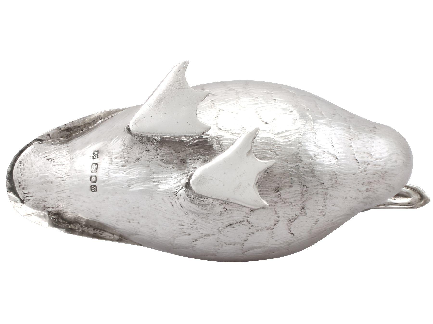 1967 Sterling Silver Duck Ornament 1