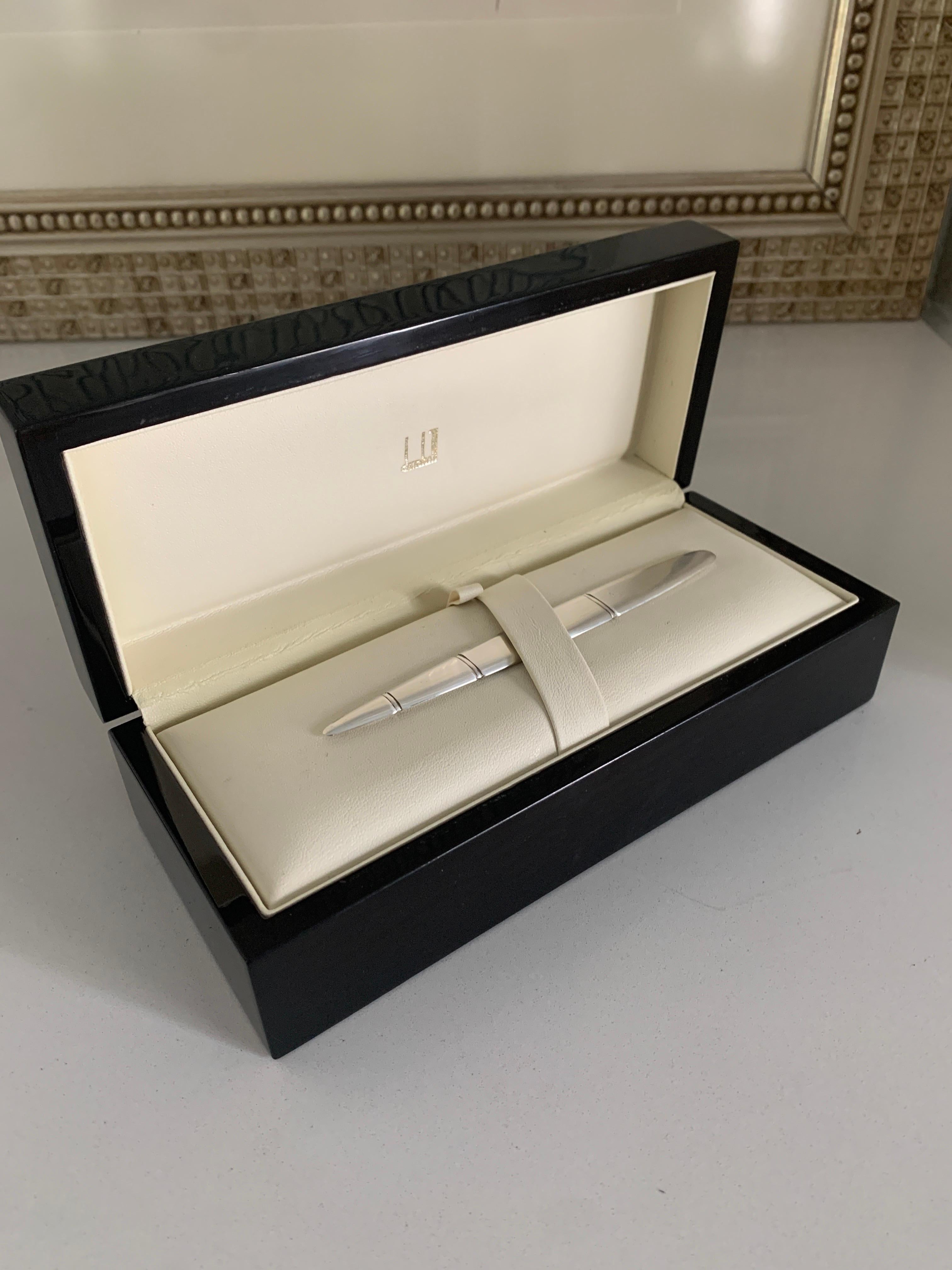 Polished Sterling Silver Dunhill Letter Opener in Original Box