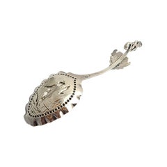 Sterling Silver Dutch Monkey/Cream/Caddy Spoon Samuel Boyce Landeck London Impor