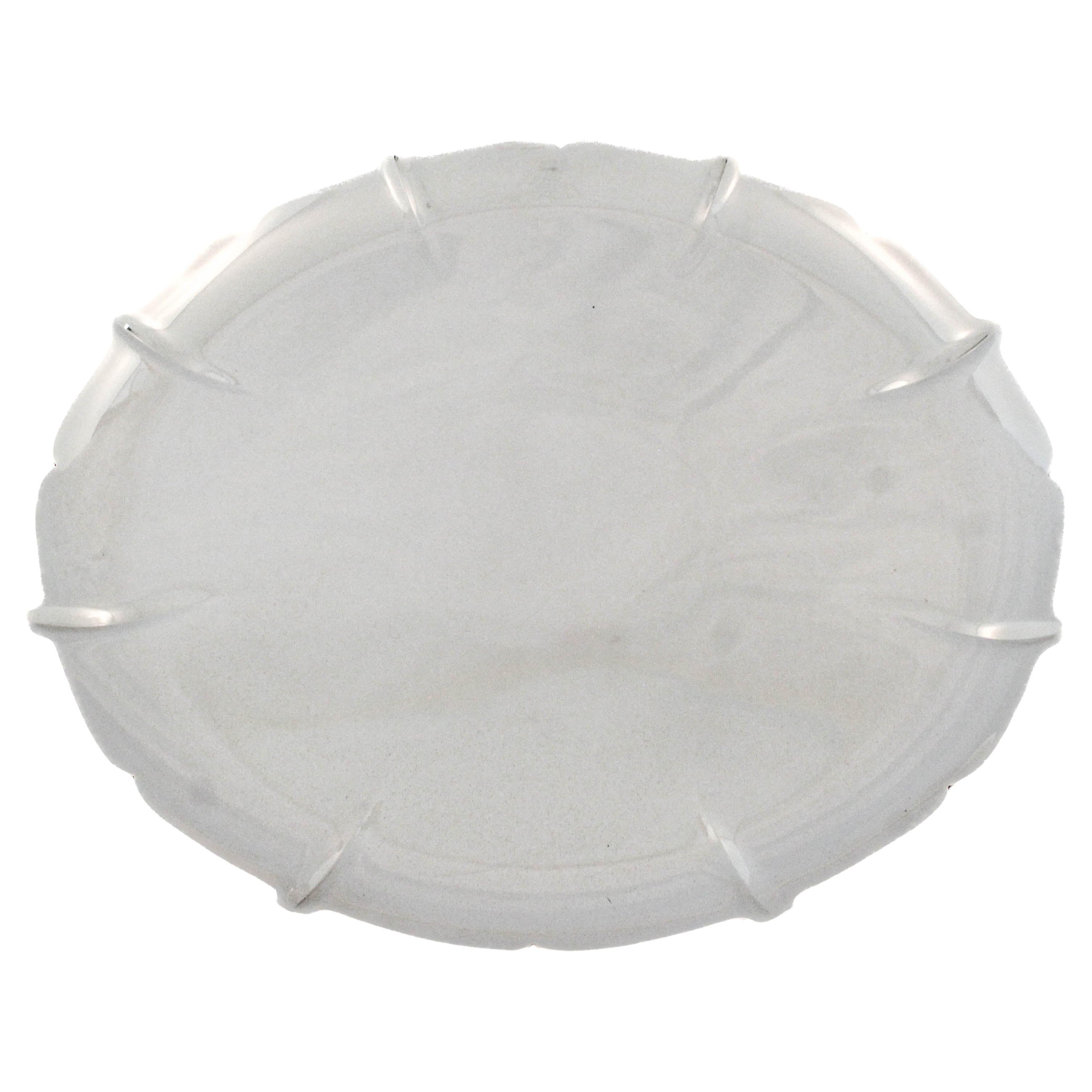 Plato para tarta "Viento del Este" de plata de ley