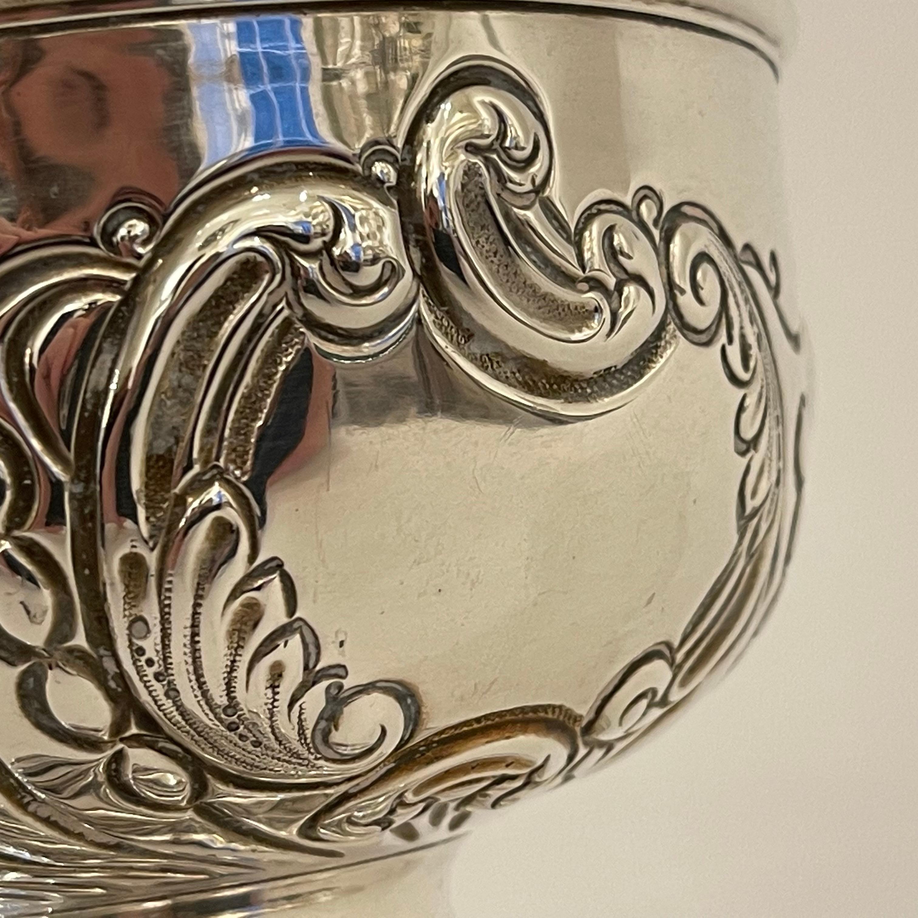 Sterling Silver Edwardian Comport Bowl, Cooper Brothers & Sons, Sheffield, 1906 For Sale 2