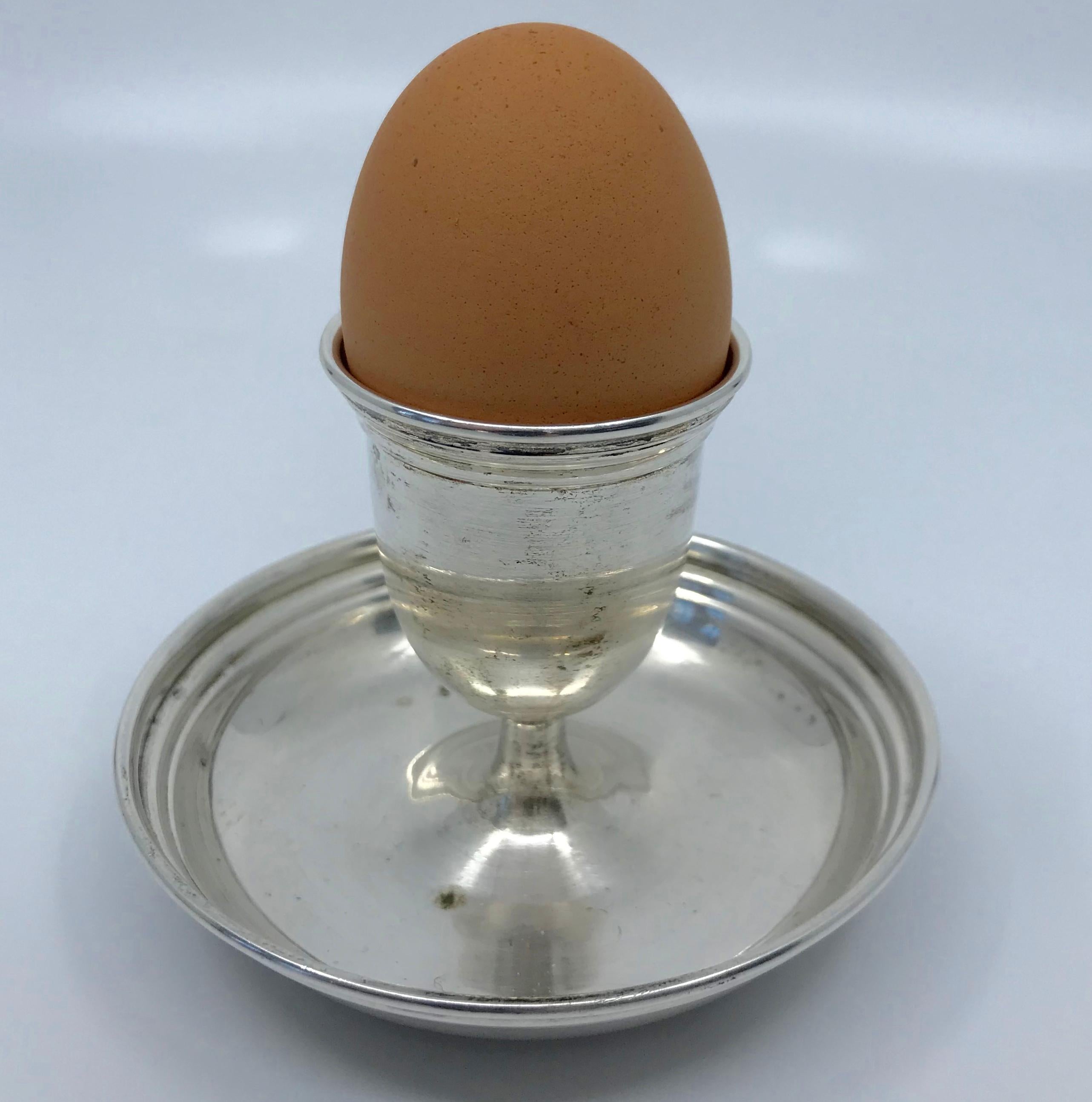 silver egg holder
