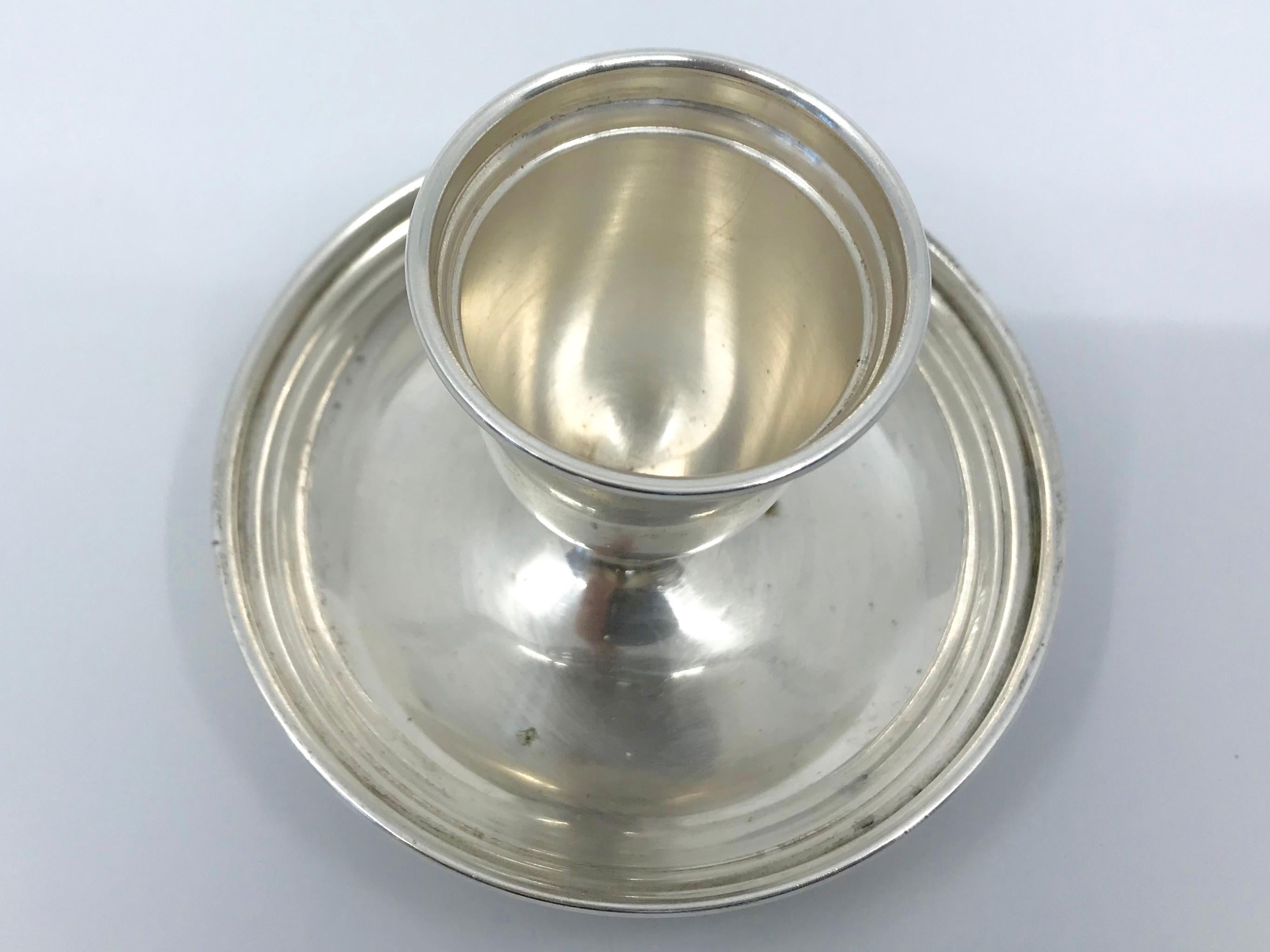 Sterling Silver Egg Cup In Good Condition In New York, NY