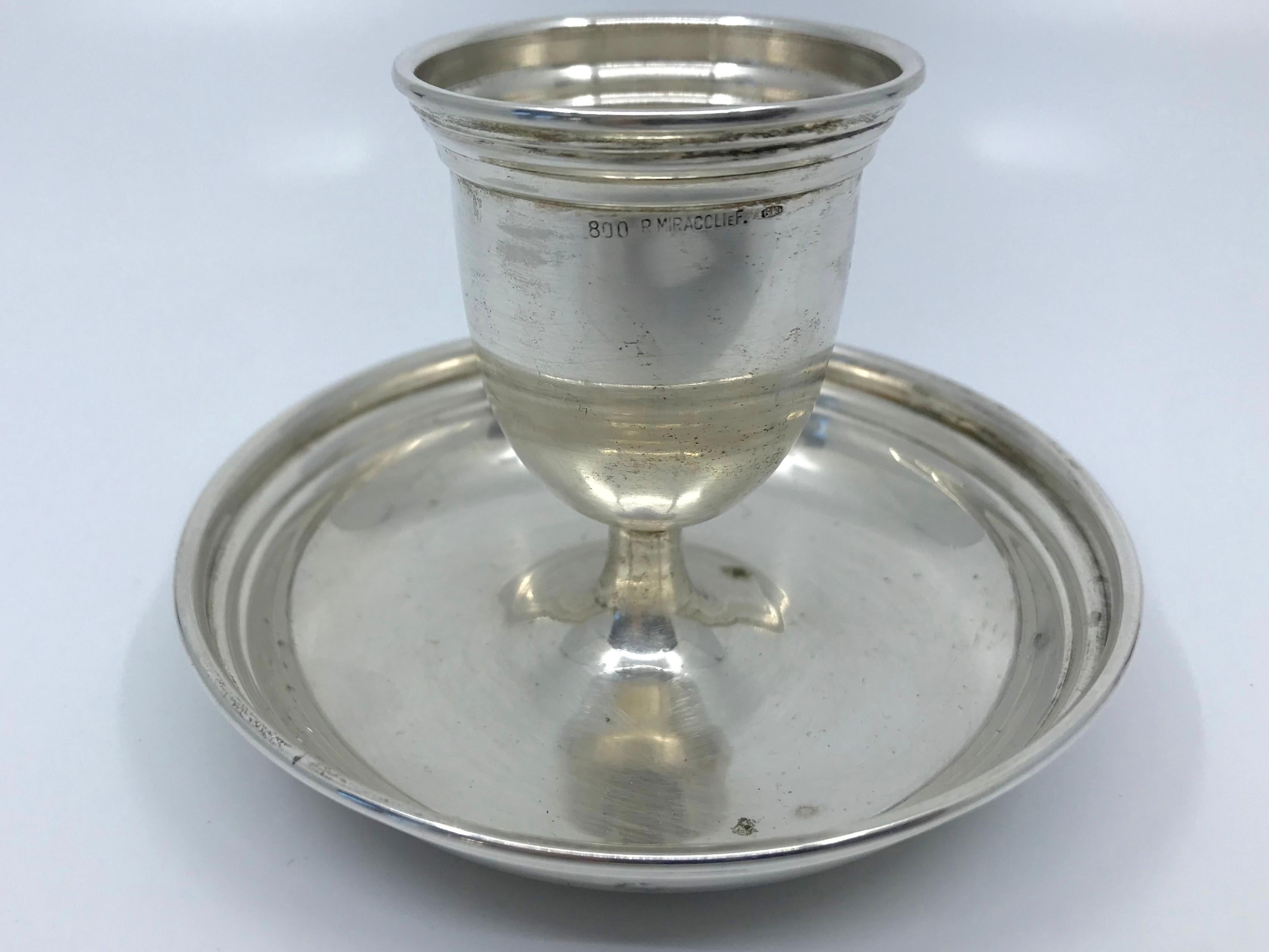 20th Century Sterling Silver Egg Cup