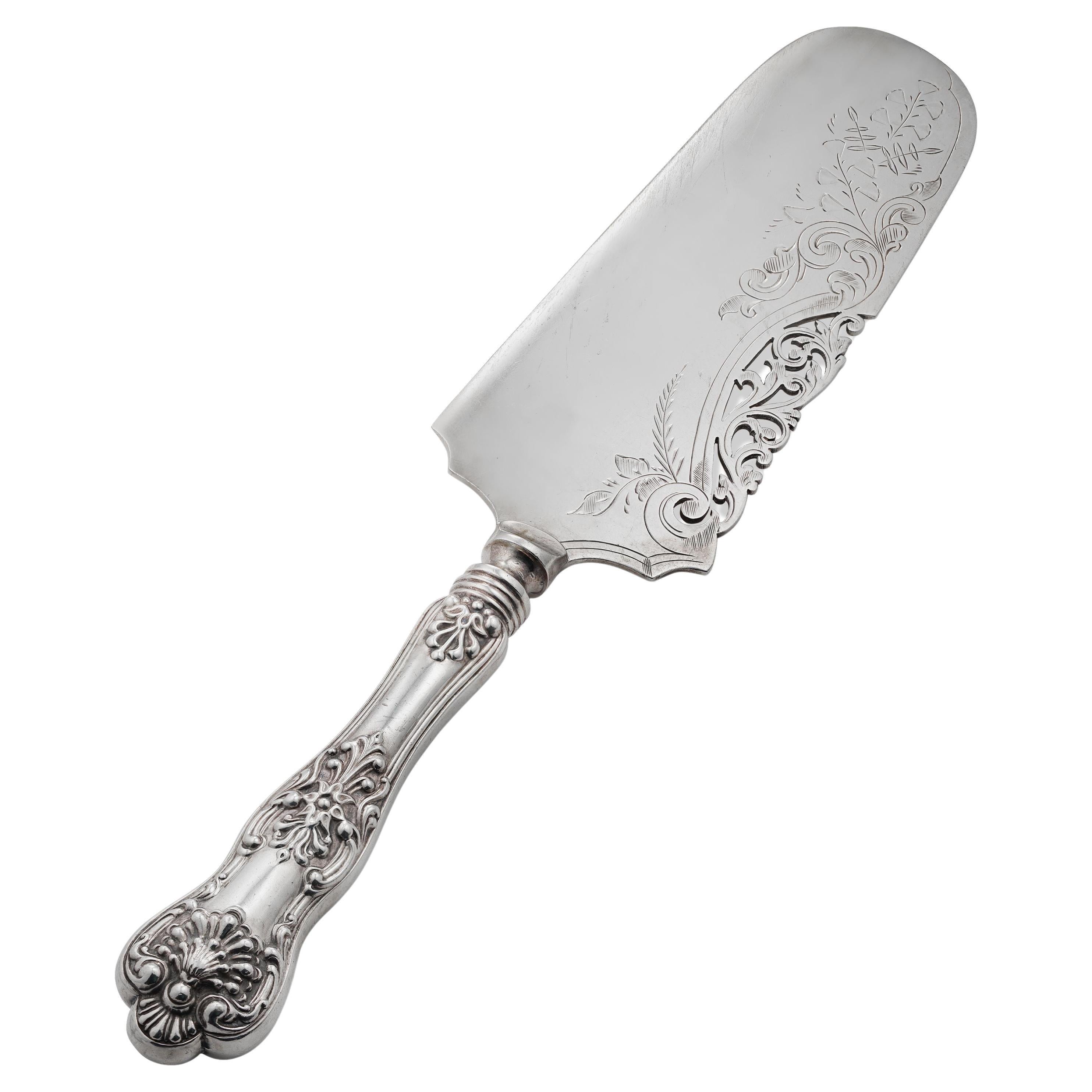 Servidor de tartas Birks elaborado en plata de ley en venta