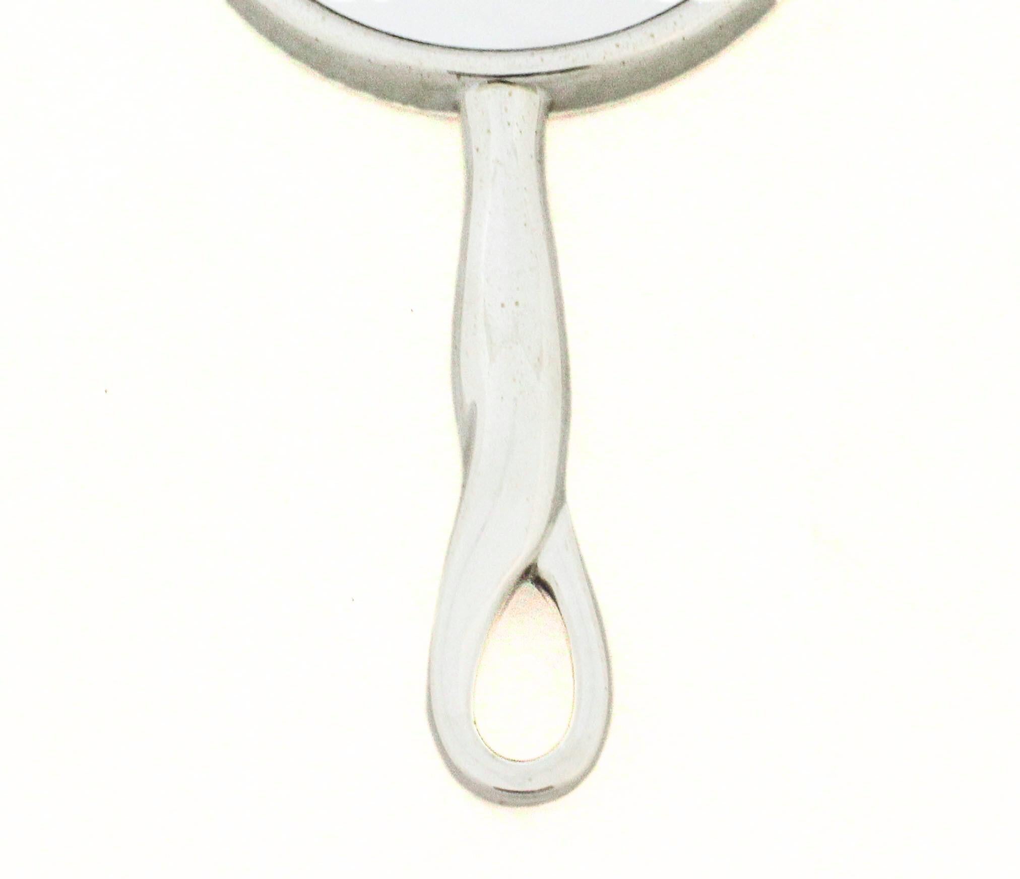 Specchio a mano Elsa Peretti in argento 925 In condizioni ottime in vendita a Brooklyn, NY