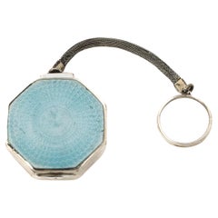 Portapillole Art Deco in argento e smalto