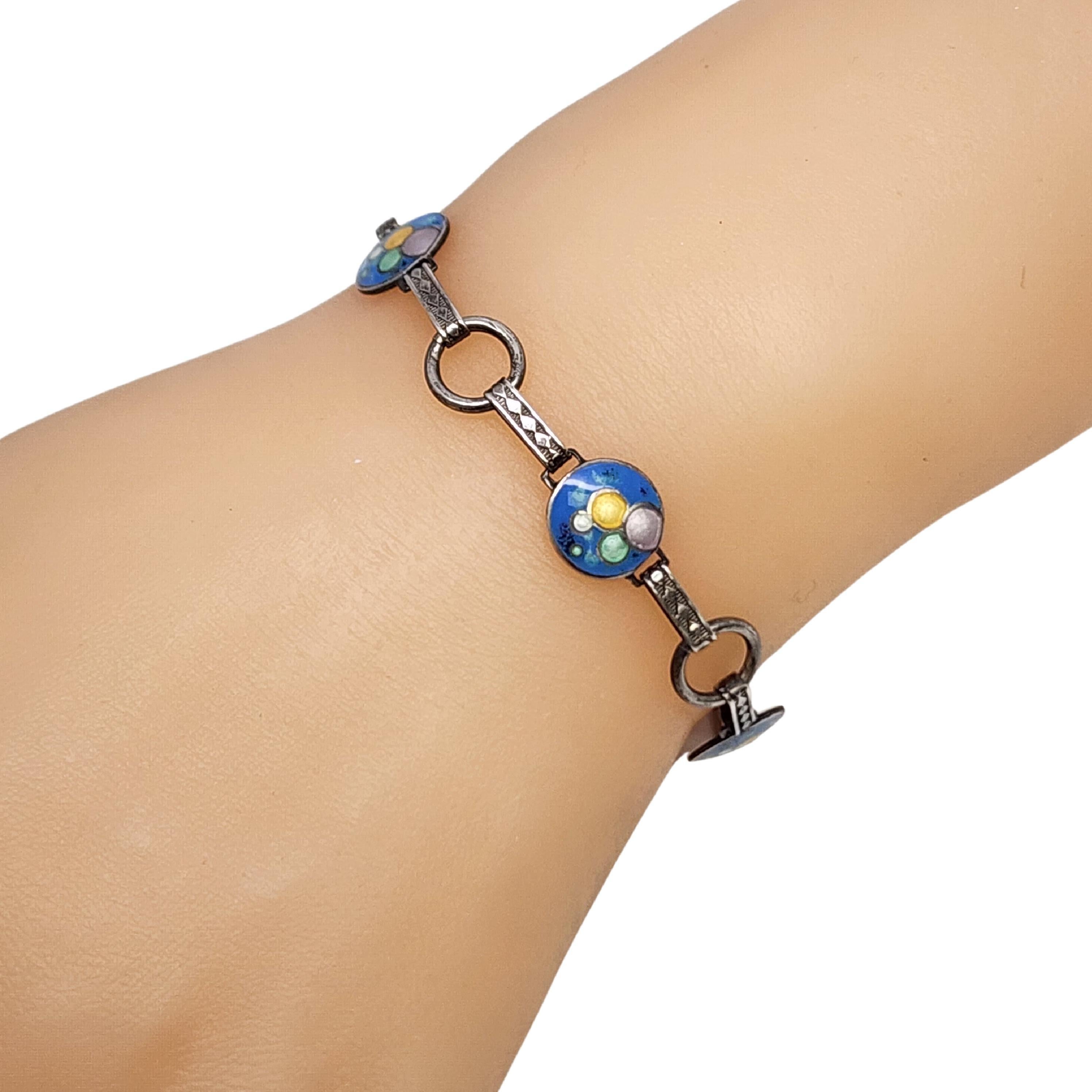 Sterling Silver Enamel Bubble Bracelet #17895 6