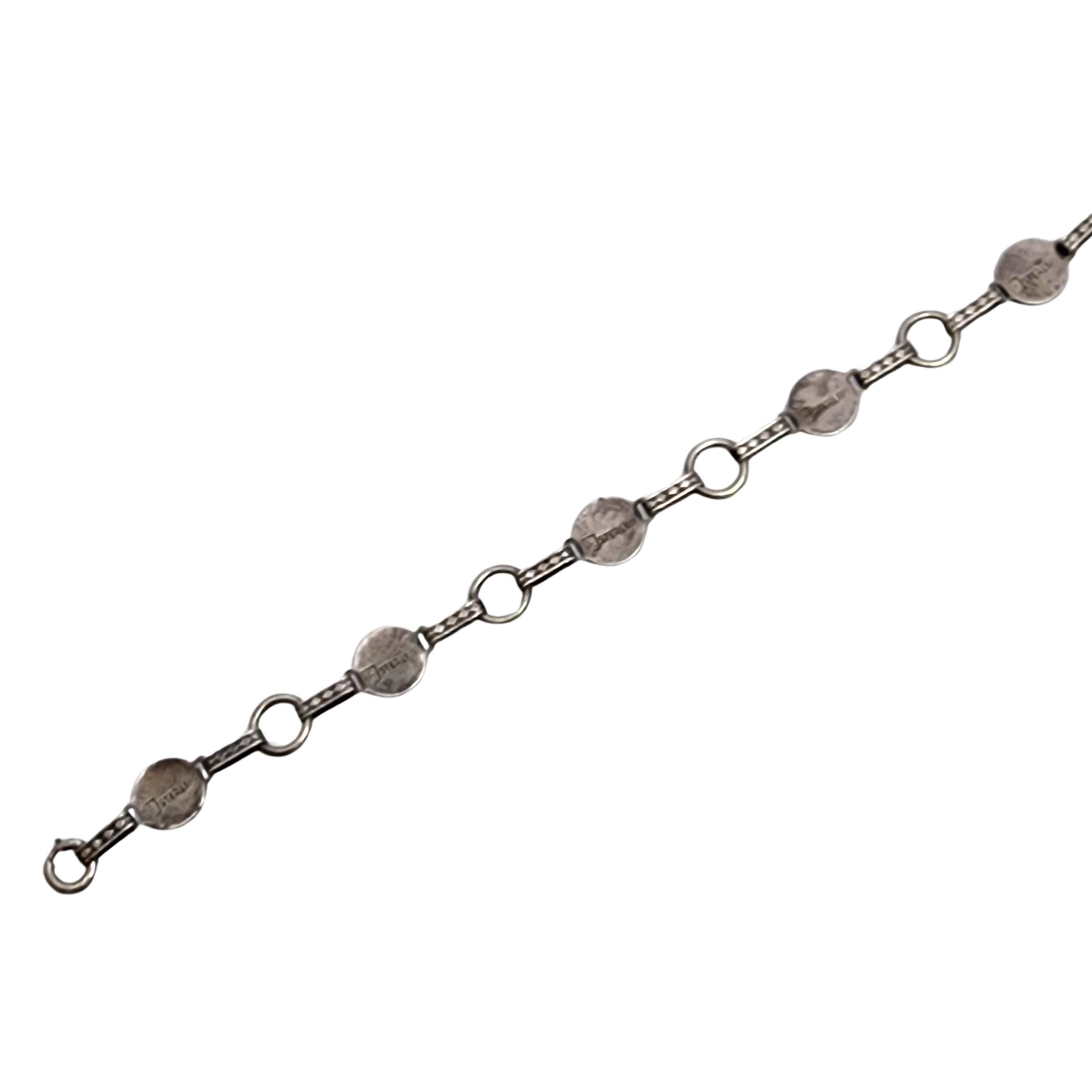 Sterling Silver Enamel Bubble Bracelet #17895 In Good Condition In Washington Depot, CT
