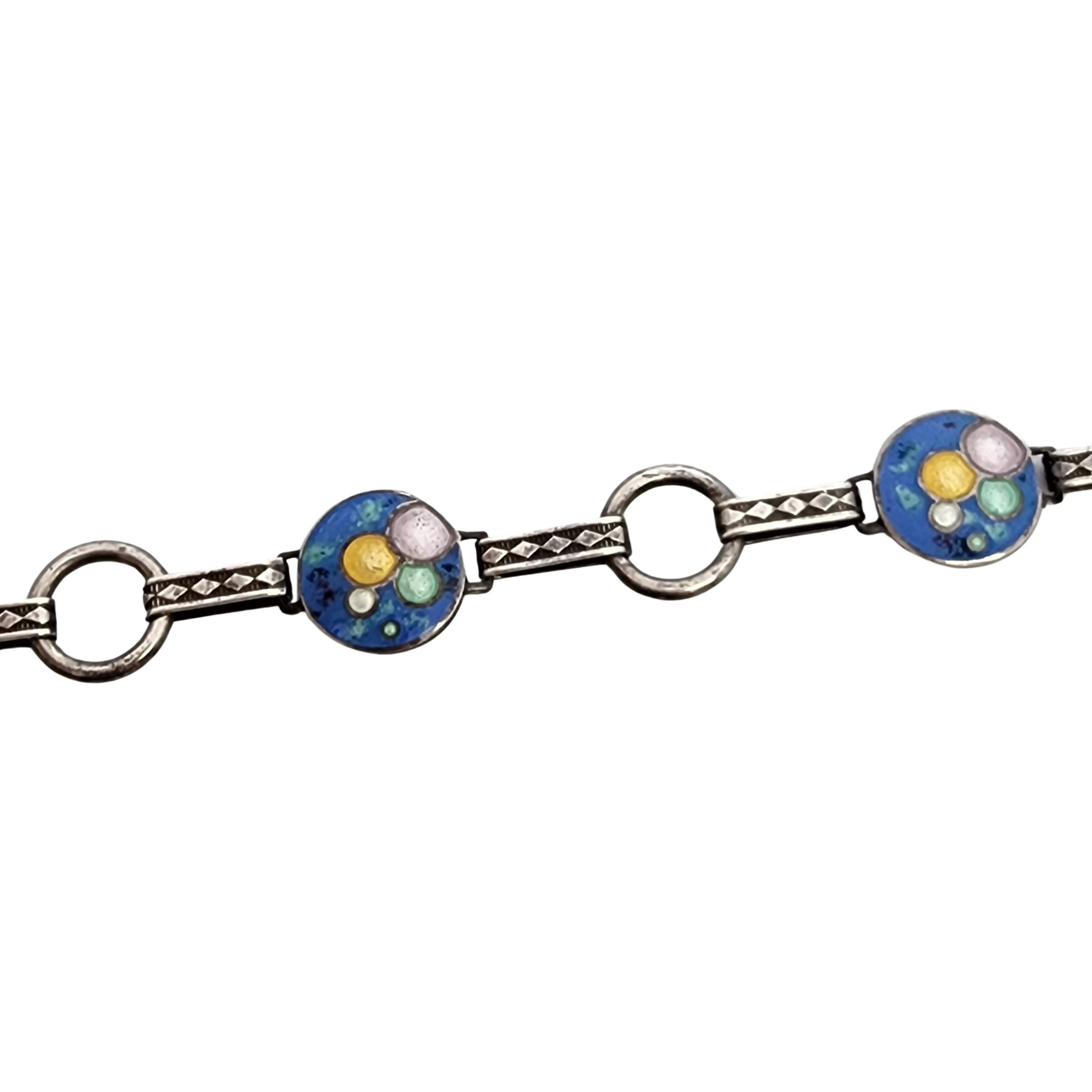 Sterling Silver Enamel Bubble Bracelet #17895 1