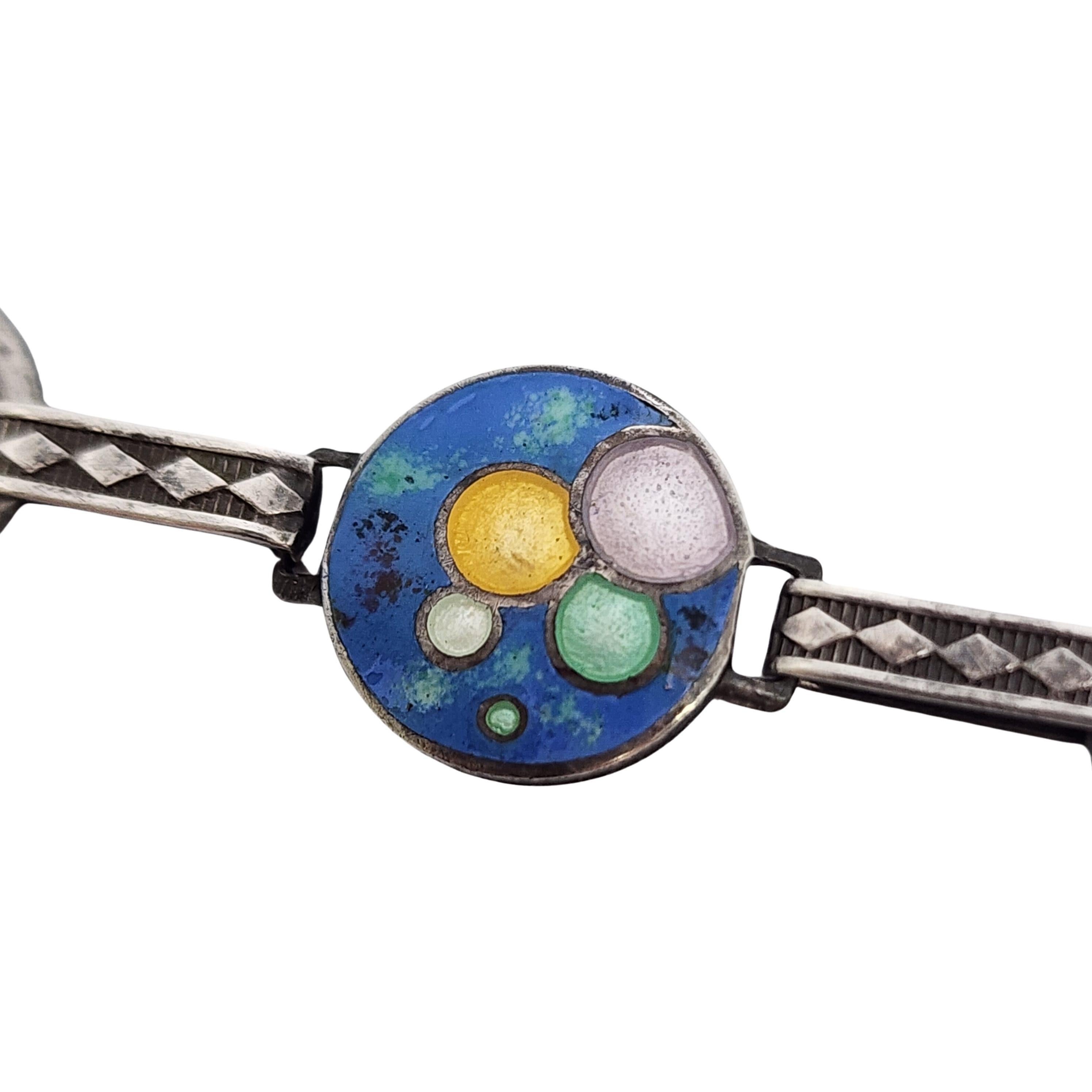 Sterling Silver Enamel Bubble Bracelet #17895 2