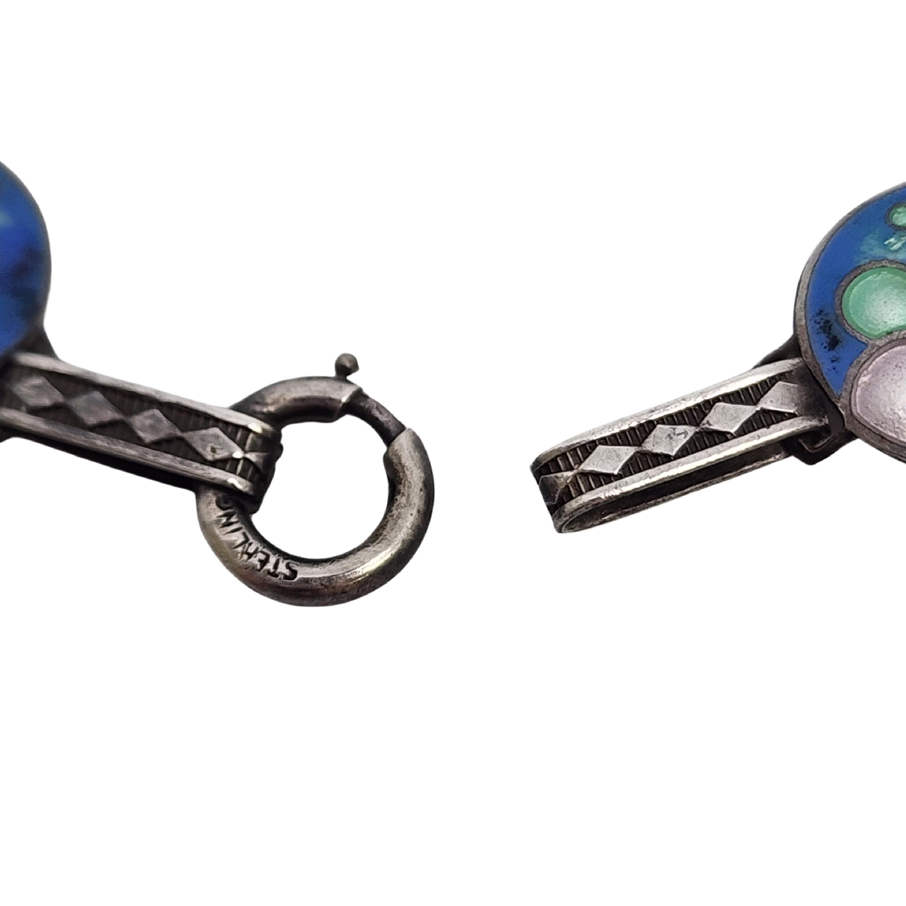Sterling Silver Enamel Bubble Bracelet #17895 3
