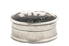 Sterling Silver & Enamel Pill Box