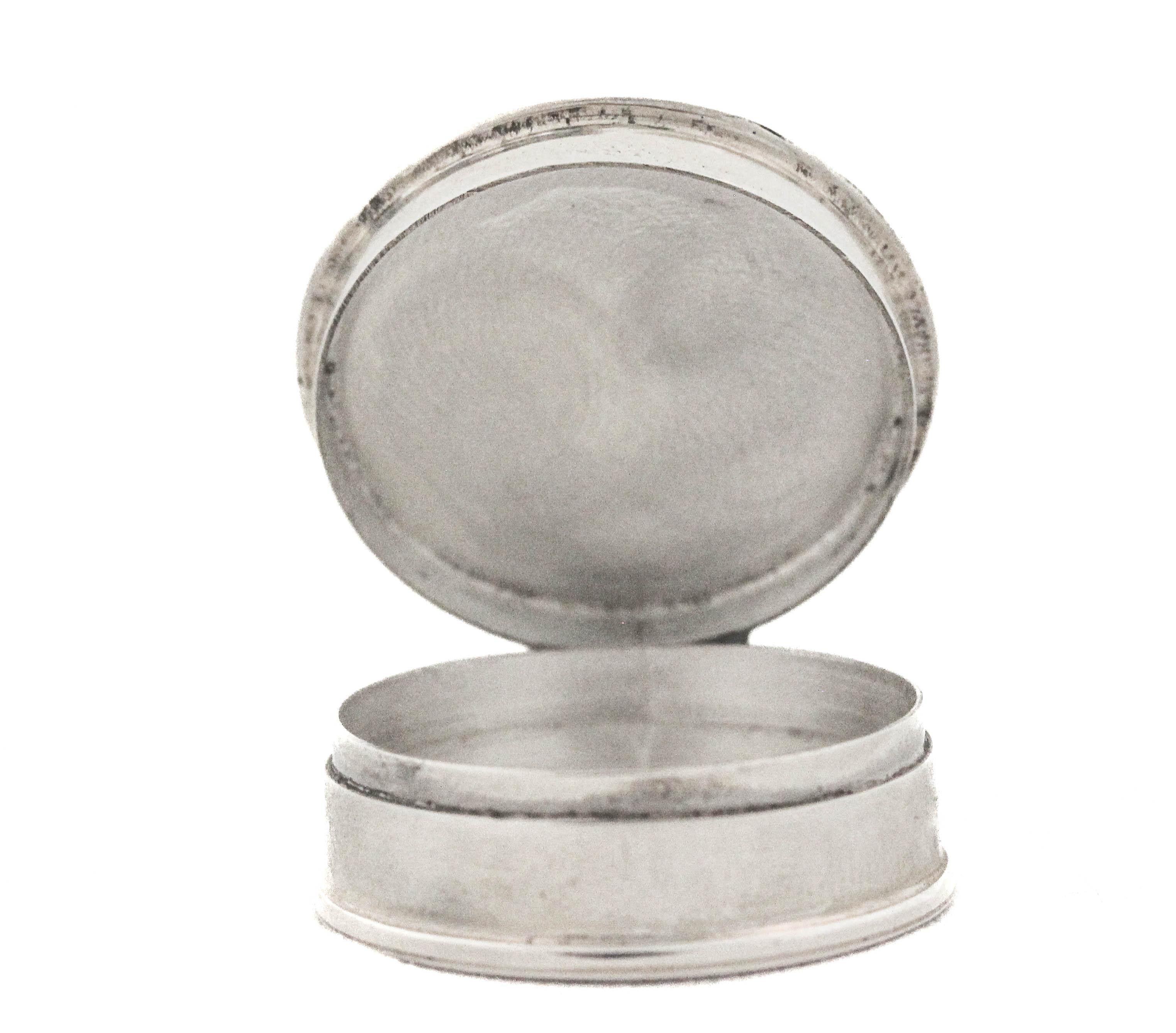 Pastillero de Plata de Ley y Esmalte Estadounidense en venta