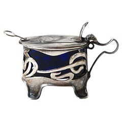 Englischer Sterling Silber Jugendstil-Salzkeller