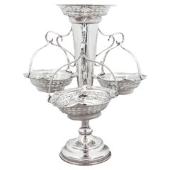 Antique Sterling Silver English Epergne