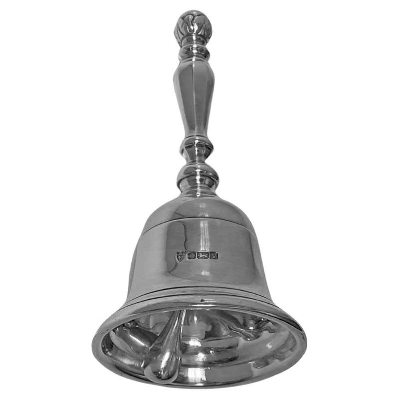 20th Century Italian Sterling Silver Table Bell at 1stDibs