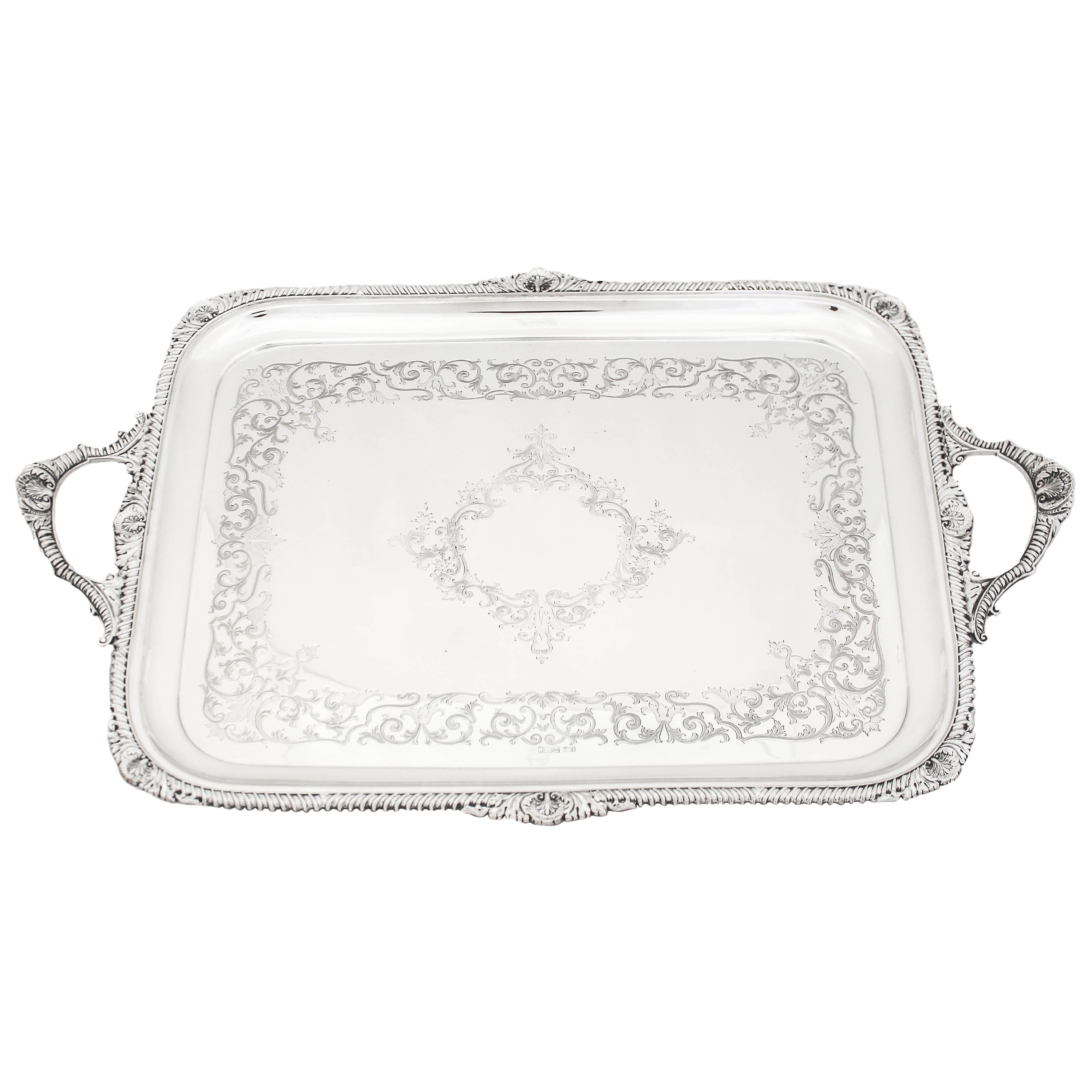 Sterling Silver English Tray
