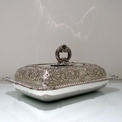 Sterling Silver Entree Dish London 1820 Benjamin Smith III