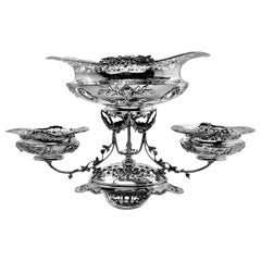 Sterling Silver Epergne Centrepiece England 1922