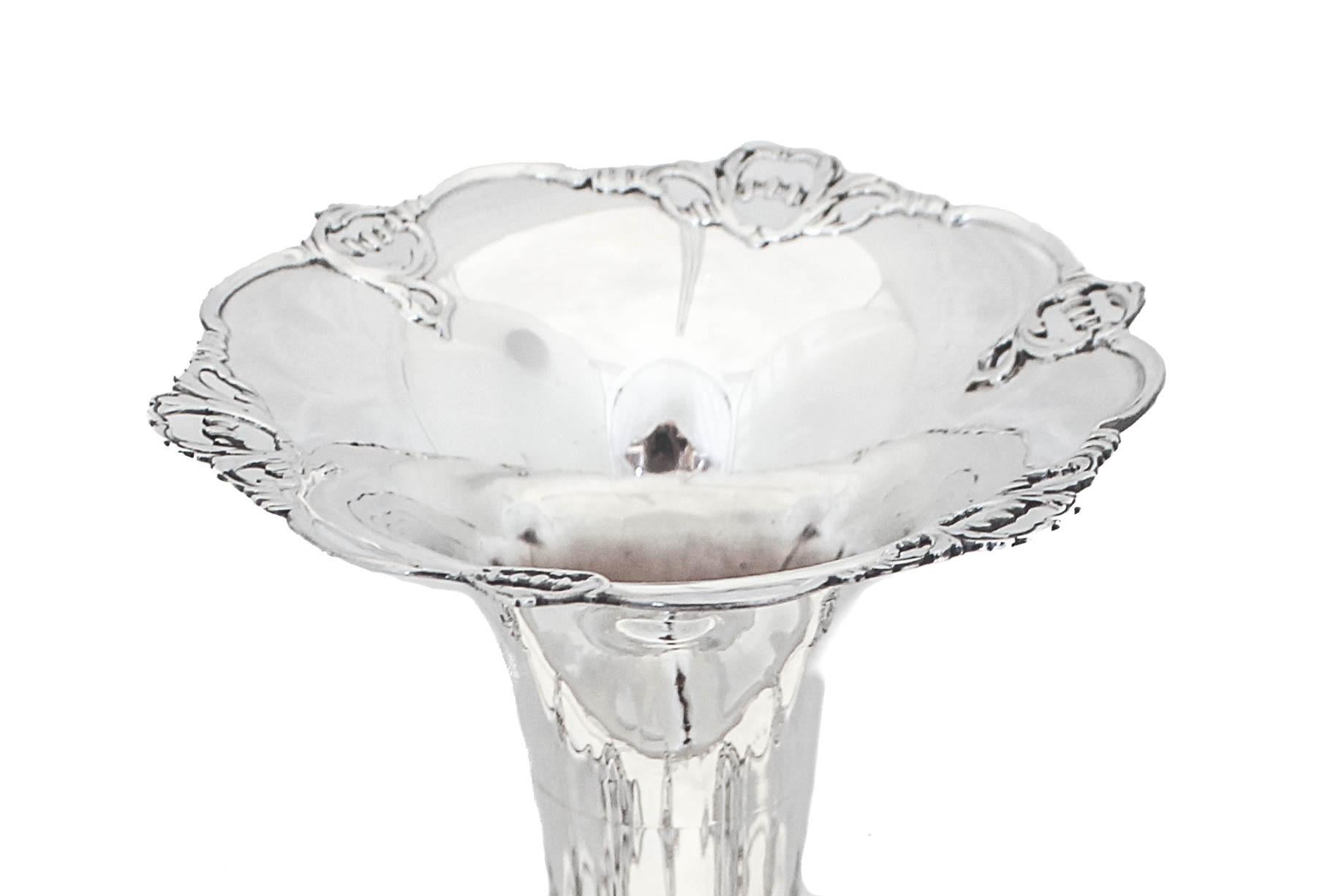 Late 19th Century Sterling Silver Epergne, England 1894 For Sale