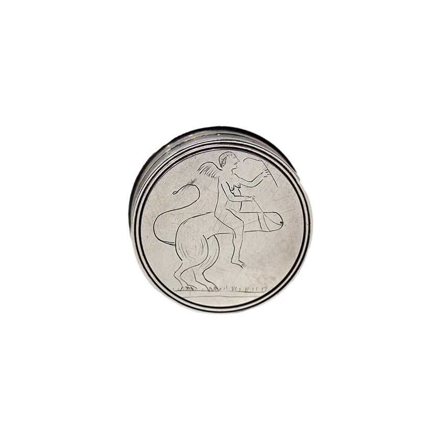 Vinaigrette érotique en argent par Joseph Ash en vente